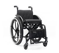 CFMAIF Fauteuil Roulant pliable léger à autopousser pour handicapés,Aluminium,Frein manuel, Pliables Repose-Pieds, Roues anti-bascule(Daily,38cm/14.9in Seat)