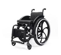 CFMAIF Fauteuil Roulant Pliable Lèger,Chaise Roulante Aluminium Autopousser,Frein manuel, Siège Étroit, Pliables Repose-Pieds(Daily,43cm/16.9in Seat)