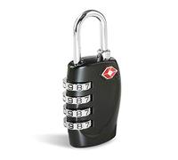 CFMOUR TSA Cadenas de Valise - 1, 2, 3, 4, 5, 6 Pack Cadenas de Sécurité à Combinaison de Voyage à 4 Cadrans pour Valises Valise Bagage Sac Code Lock - Noir (Lot de 1)