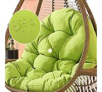 CFMZ Coussin Fauteuil Suspendu Exterieur Jardin, Impermeable Coussin Chaise Suspendue Colore, Au Soleil Chaise Hamac Suspendu Coussins, Lavable éPais Grand Coussins Green