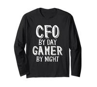 CFO by Day Gamer by Night Top Entrepreneur Cadeau Business CFO Manche Longue