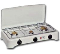 CFParker Gazinière 5327C blanche avec soupape de sécurité et grille chromée