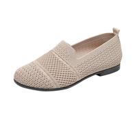 cfpqv Ballerines pour femme - Mocassins plats - Bout rond - Tricot - Chaussures confortables et douces - Chaussures balerines d'été - Chaussures de marche - Chaussures pour femme - Chaussures basses