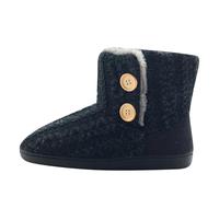 cfpqv Bottes d'hiver doublées pour femme - Bottes d'hiver en peluche - Chaussons chauds - Chaussures d'hiver - Bottes de chalet - Bottes de neige - Bottes de randonnée - Chaussures de travail, Noir