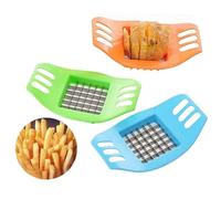 cfpqv Coupe-pommes de terre pour frites, broyeur de frites, carottes, déchiqueteuses de pommes de terre, outil de fabrication de chips de pommes de terre, couleur aléatoire 1 pomme de terre (orange,