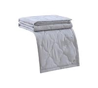 cfpqv Couverture d'été, douce pour la peau, couleur unie imprimée, en coton lavé, couverture fraîche, pour dormir chaud, couverture d'été, couverture ventilée, gris, A100 x 150 cm