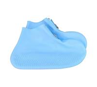 cfpqv Couvre-chaussures imperméables, couvre-chaussures en silicone, couvre-chaussures réutilisables, unisexes pour les jours de pluie, les jours de neige, les plages, les routes boueuses, bleu, 42 EU