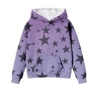 cfpqv Sweat à capuche mignons pour adolescentes filles manches longues Star Graphic Oversize Sweat-shirts à tombé mignon Pulls Hauts confortables Tenues d'hiver Vêtements adolescents hommes, lilas, 5