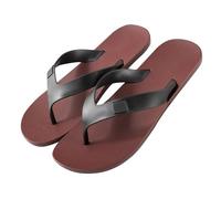 cfpqv Tongs plates pour homme - Sandales de plage - Antidérapantes - Séparateurs d'orteils - Sandales d'été confortables - Chaussures de plage - Chaussures de bain - Chaussures de douche, rouge, 42