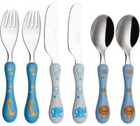 Cfrx-Couverts Pour Enfants En Inox - 6 Pièces: 2 X Fourchettes, 2 X Couteaux, 2 X Cuillères (Safari)