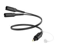 CFRY-0.3m Câble Optique Audio Numérique 1 en 2 Sorties, Toslink Digital Fiber Optical Audio Splitter 1 Mâle à 2 Femelles Adaptateur Extension pour Home Theater, TV, Barre de Son, Lecteur DVD
