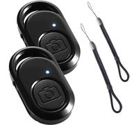 CFRY-2PCS Bluetooth Télécommande d'obturateur de Caméra, Télécommande Bluetooth pour Phone Photos, Remote Trigger Controller Compatible OS/Android/Phone avec Lanière