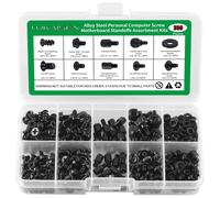 CFRY-350Pièces Vis pour Ordinateur Vis pour Réparation d¿Ordinateur, PC Boîtier, Kit de Vis Ordinateur en acier au carbone #6-32 mâle à M3 Kit d'entretoise à pour 2.5""SSD, Disque Dur, Carte Mère