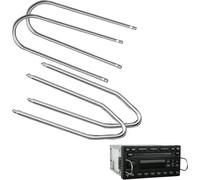CFRY-4 Pièces Outil D'extraction de Autoradio, Autoradio Adaptateur Outils D'extraction de Radio de Voiture Clés D'extraction de Démontage Autoradio D'autoradio Acier Inoxydable Clef Extraction Autor