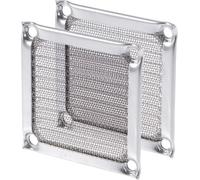 CFRY-60mm Ordinateur Ventilateur Filtre Grilles INOX Acier Maille Anti-poussière Boîtier Couvercle pour Ordinateurs 2Pcs