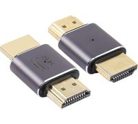 CFRY-Adaptateur HDMI mâle à mâle 8K&60Hz HDMI 2.1UHD Connector 3D Extender Support 8K@60Hz / 4K@120Hz, 2 Packs