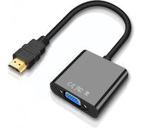 CFRY-Adaptateur HDMI vers VGA, Cable hdmi vers vga mâle vers Femelle 1080p, pour Ordinateur, Ordinateur Portable, PC, Moniteur, projecteur, HDTV, Chromebook, Xbox et Plus, Haute résolution, Stable