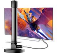 CFRY-Antenne TV interne avec amplificateur de signal - Réception 360° DVB-T2/TDT - Prise en charge 4K UHD et Full HD - Signal stable pour Smart TV et décodeur - Câble coaxial 5m