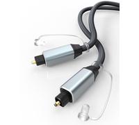 CFRY-Câble audio optique Toslink en nylon tressé pour barre de son, systèmes stéréo, home cinéma, Xbox/PS3/PS4/PS5, amplificateur DVD, haut-parleur, câbles en fibre optique avec plaqué or 24 carats