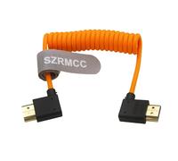 CFRY-Câble tressé spiralé 8K 2.1 HDMI vers HDMI ultra haut débit pour moniteur Z Cam E2 Sony FX6 FX9 Canon EOS C70 C300 Portkeys BM5 Atomos Ninjav V Shogun moniteur gauche et droit