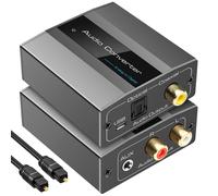 CFRY-Convertisseur Analogique Numerique Convertisseur Optique RCA R/L 3,5 mm AUX zu Koaxial Toslink Optischer AD Wandler für PS4 PS5 Blu-ray DVD Xbox AV Amp