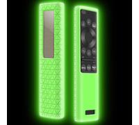 CFRY-Coque Housse de Silicone pour Télécommande Samsung Solaire BN59-01357B BN59-01357A BN59-01357D Étui de Protection pour Telecommande Samsung Smart TV QLED 2021 Solar Remote (Glow Green)