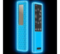 CFRY-Coque Housse de Silicone pour Télécommande Samsung Solaire BN59-01357B BN59-01357A BN59-01357D Étui de Protection pour Telecommande Samsung Smart TV QLED 2021 Solar Remote (Glow Blue)