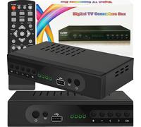 CFRY-Décodeur, Tuner TV Numérique Terrestre, Récepteur Numérique Haute Définition Full HD 1080p, Télécommande Universelle, 3D, USB 2.0, Affichage Led, HDMI V1.4b, SCART, 240V, 50Hz/60Hz, DVB-T DVB-T2