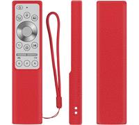 CFRY-Étui de Protection en Silicone pour Samsung Télécommande Vocale, BN59-01311B BN59-01311H, Housse Coque pour Samsung Télécommande, Antidérapage, Antisismique, Lavable (Rouge)