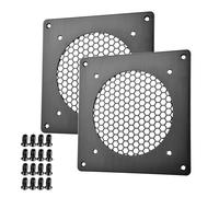 CFRY-Euroharry Grille d'aération 120 mm pour PC, ordinateur, AV, armoires électroniques, (métal brossé, 1 pièce)