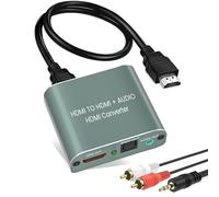 CFRY-HDMI Audio Extractor,HDMI vers HDMI TOSLINK SPDIF 3.5mm stéréo L/R Audio Extracteur,HDMI Optical Audio Splitter compatible HDMI2.0 Dolby Digital PCM