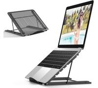 CFRY-JUMKEET Support pour tablette ordinateur portable, support de refroidissement pour ordinateur portable de bureau ventilé pliable portable,ordinateur portable,tablette