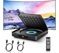 CFRY-Lecteur DVD pour TV avec HDMI, Full HD 1080P sans Région, télécommande et Câble Type-C, Lecteur CD pour Chaîne Stéréo, Port USB 2.0 (Pas Blu-Ray)