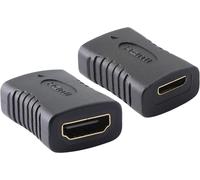 CFRY-Mini HDMI Adaptateur Extender HDMI Type C Femelle vers HDMI Type A Femelle Prise en Charge 3D 4K 1080p pour Appareil Photo, Ordinateur, projecteur (Pack de 2)