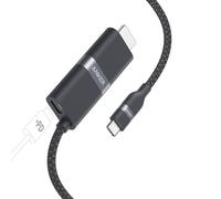 CFRY-Nano USB-C to HDMI Cable Adapter with PD Fast Charging Port, 4K@60Hz HDMI to USB-C Cable, Sustainable with Advanced Shielding, Thunderbolt 5/4/3, for MacBook, iPhone 16/15, HD TV (0,9m, 140W)