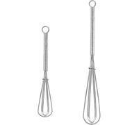 CFRY-Profi Plus Lot de 2 fouets à neige en acier inoxydable 12,7/17,8 cm avec poignée pour mélanger, battre, mousser, mélanger