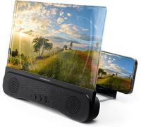 CFRY-® Projecteur Mobile Amplificateur 12 », Haut-Parleur Bluetooth 5,1-3mW, Projecteur avec câble USB-C, Projecteur Portable, Pliable, Écran de Projection avec autonomie 150-180 Min Approx.