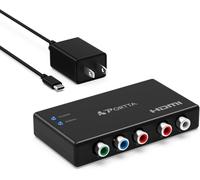 CFRY-RGB vers HDMI Convertisseur, Portta Component YPbPr + R / L vers HDMI Converter v1.3 ou Video (YPbPr) Audio vers HDMI Convertisseur Transmission 1: 1 Supporter HD 1080p pour PS2 PS3 STB Xbox360