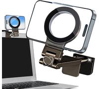 CFRY-Support Téléphone Voiture, Ordinateur et Bureau ¿ Universel Magnétique Aluminium Incassable ¿ Compatible iPhone, iPad, Smartphone, Tablette ¿ Fixation 0-40 mm ¿ Écologique FSC avec Sac Lin
