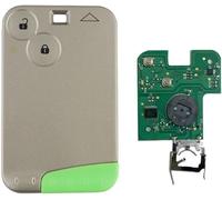 CFRY-Télécommande Clé à Distance Coque étui plip sportage pour Renault Laguna Espace Velsatis 2001-2006 Petite Lame 2 Boutons 433Mhz ID46 PCF7947 Chip