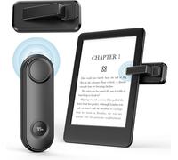 CFRY-Télécommande Tourne Page Commande pour Kindle Oasis Kobo eReaders, Tourne Page pour iPad/Tablettes/Téléphones Lecture de Romans Prise de Photos, Télécommande RF avec Affichage de Puissance, Noir