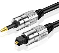 CFRY-TNP Câble audio optique numérique Mini vers Toslink (91 cm) ¿ Adaptateur standard convertisseur jack