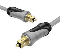 CFRY-TNP Câble audio optique numérique prise Toslink plaquée or Home Cinéma en fibre optique Toslink mâle/mâle