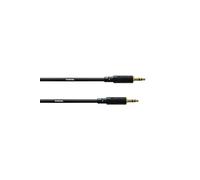 CFS 1.5 WW Câble connexion jack symétrique jack stéréo mâle 3,5 mm/jack stéréo mâle 3,5 mm avec contacts plaqué or 1,5 mm