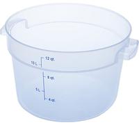 CFS StorPlus Lot de 6 boîtes de conservation rondes en plastique transparent 12 l