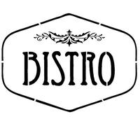 cfsupplies Pochoir A5 Bistro, Gabarit de peinture, Stencil, Réutilisable, 125 Microns, Mylar