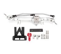 CFTGIW 1/10 RC Essieu Avant en Alliage d'aluminium en Forme de Diamant pour Wraith 90018 90020 90045 RR10 90048 90053Argent et Arbre Interne Fournissent et Résistance Matériau Alliage d'aluminium