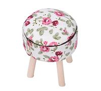 CFTGIW 1:12 Doll House Accessoires Dollhouse Minatuture Meubles de Meubles en Tissu à Quatre Tabourets à Pattes Doll House Furnituredollhouse e Will Sce Furniture (White)