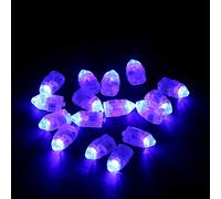 CFTGIW 1 Ensemble/50 Pièces Lumières LED étanches pour Lanterne en Papier Ballon Décor de Fête de Mariage Ballons Blancs Lanternes Utilisées Couvertures comme Décor a C'est Ce que 50 Pcs Sont des