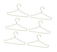 CFTGIW 10 Pièces Cintre de Vêtements de Maison de Poupée en Acier Inoxydable Mignon Cintre de Vêtement de Poupée Supports de Tenue 100mm Or Rose sont Indispensables à Votre TID de de Maison de (Gold)